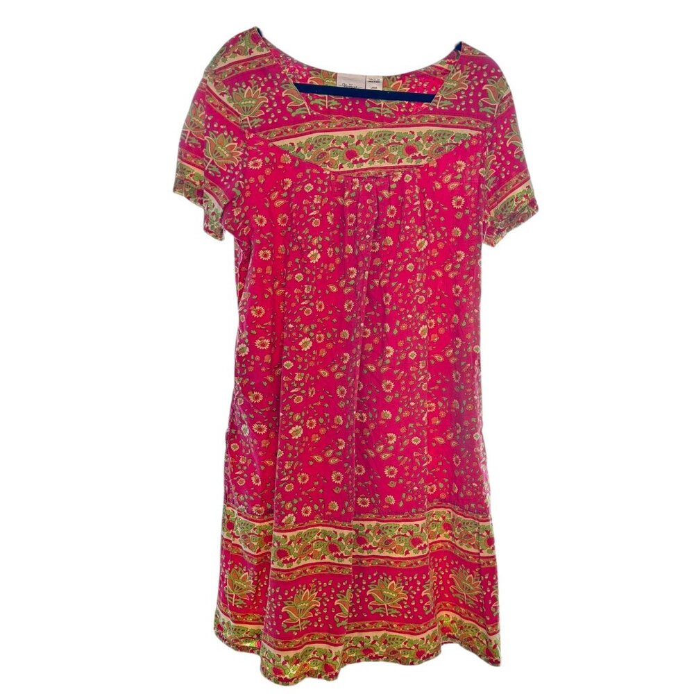 The Vermont Country Store Dress  Size L Red & Green